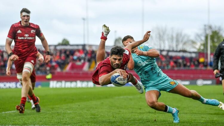 Heineken Champions Cup: Munster 26-10 Exeter (agg 34-23): Joey Carbery กลับมาอีกครั้ง